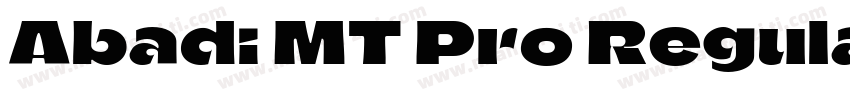 Abadi MT Pro Regular Version 2000字体转换
